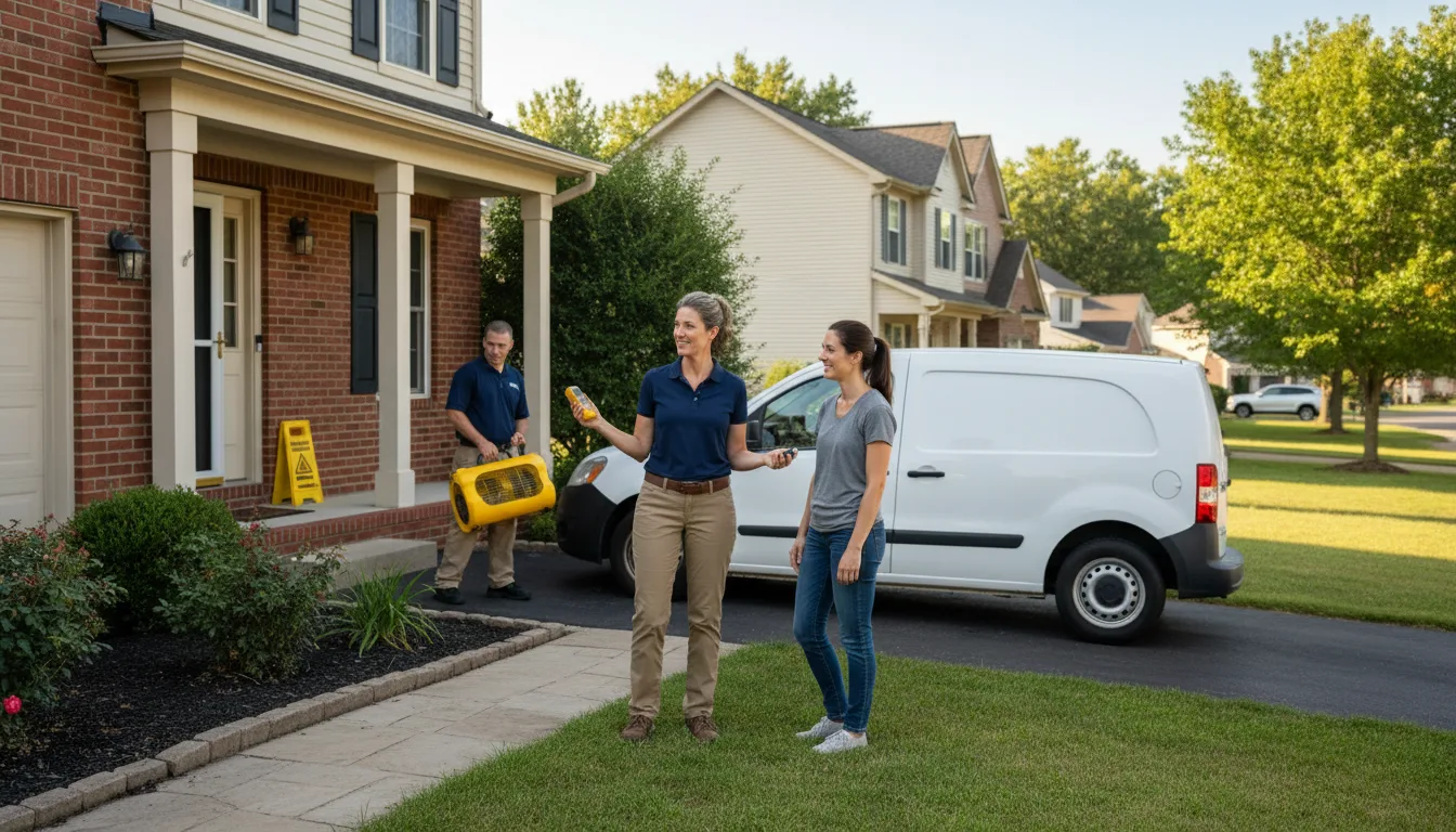 Residential water damage restoration in Carthage, NC